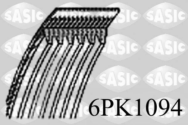 Pasek klinowy wielorowkowy SASIC 6PK1094