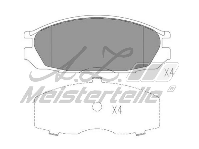 V38-0031 KIT DE PLAQUETTES DE FREIN