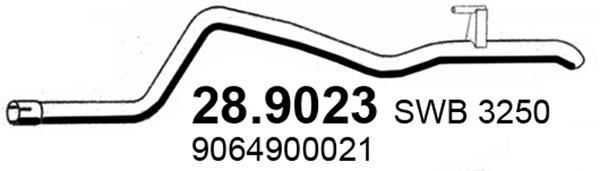 Rura wydechowa ASSO 28.9023