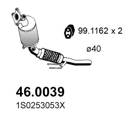Katalizator ASSO 1S0253053BX