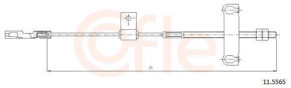 Tažné lanko, parkovací brzda COFLE 11.5565