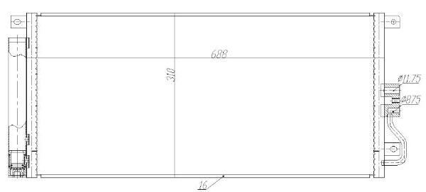 Condensator, climatizare MTR 13054736