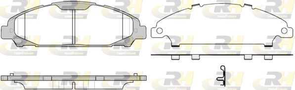 Zestaw klocków hamulcowych, hamulce tarczowe ROADHOUSE 21620.00