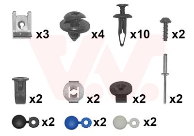 E-shop Montážna sada, nárazník VAN WEZEL 1808794