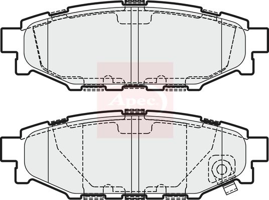 Apec - Rear Brake Pad Set