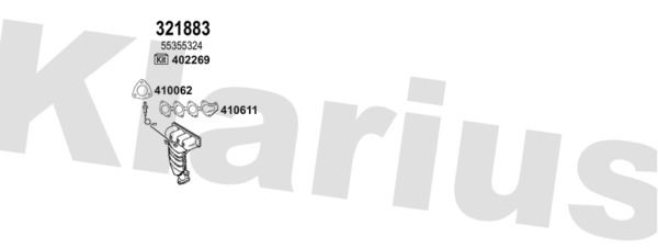 Układ wydechowy KLARIUS 392752E