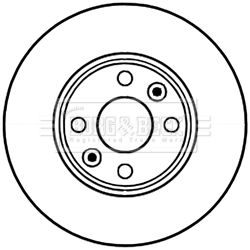 Tarcza hamulcowa BORG & BECK BBD5226