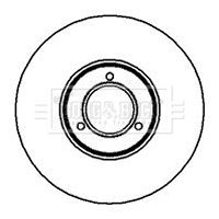 Tarcza hamulcowa BORG & BECK BBD4505