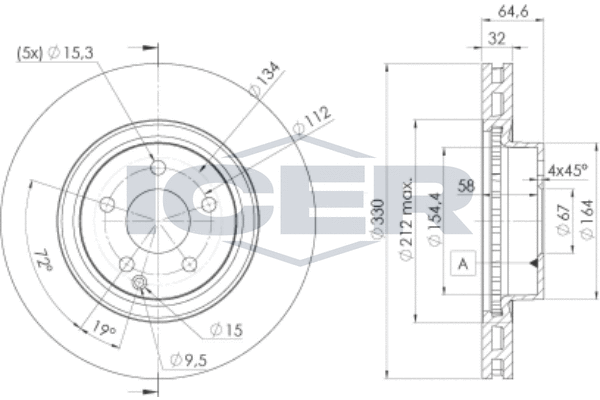 Tarcza hamulcowa ICER 78BD2593-2