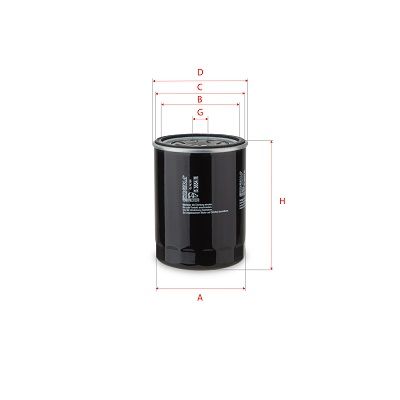 Filtru ulei SOFIMA S 3654 R