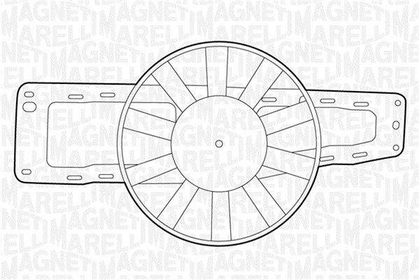 Wentylator, chłodzenie silnika MAGNETI MARELLI 069422217010