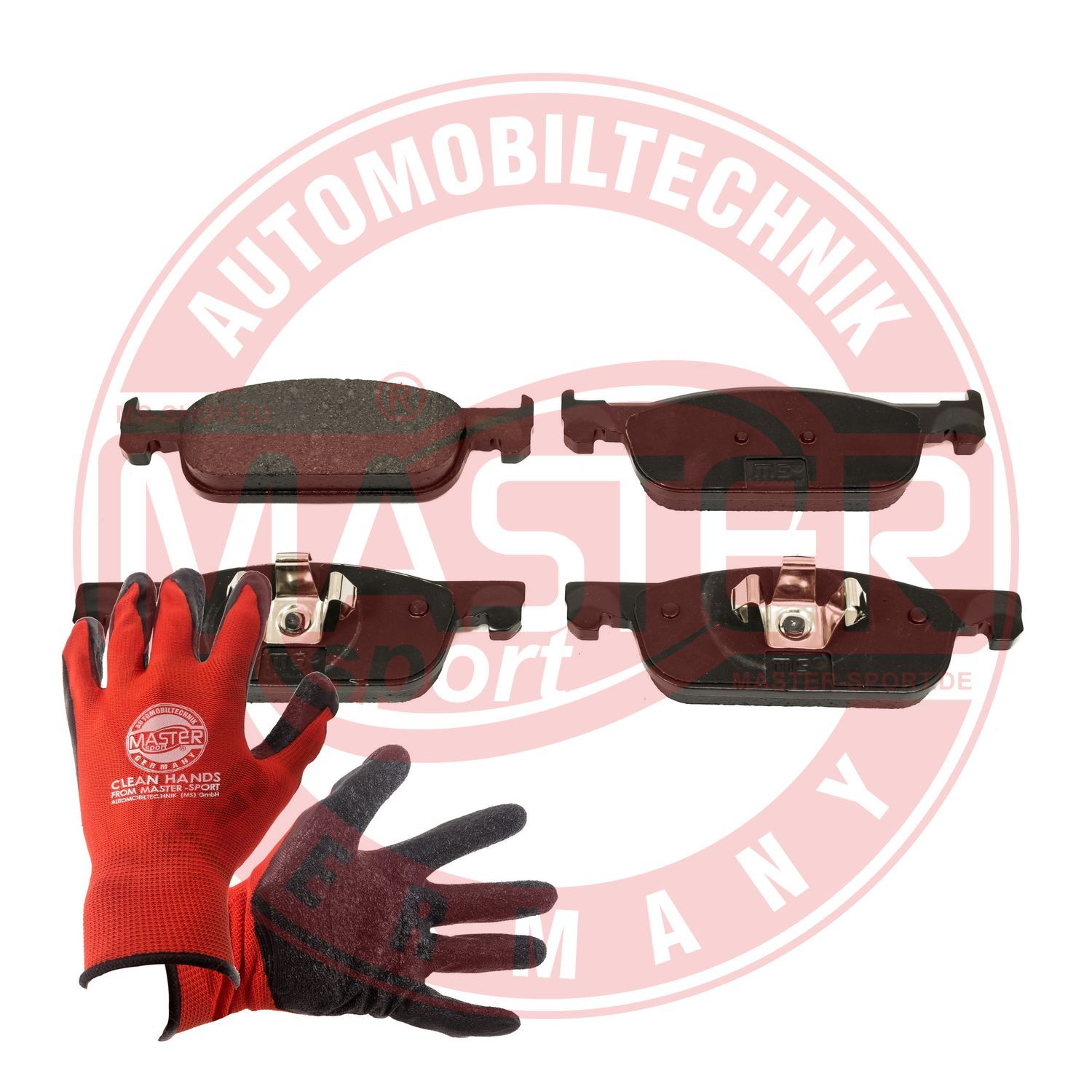 Zestaw klocków hamulcowych, hamulce tarczowe MASTER-SPORT GERMANY 13046121572N-SET-MSP