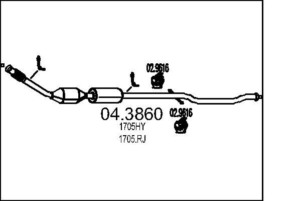 Katalizator MTS 04.3860