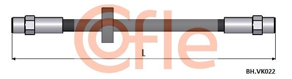 Przewód hamulcowy elastyczny COFLE 92.BH.VK022