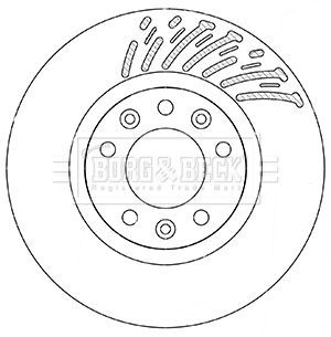 Tarcza hamulcowa BORG & BECK BBD5360