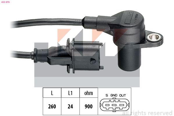 Czujnik, pozycja wałka rozrządu KW 453 476