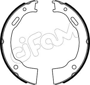 Zestaw szczęk hamulcowych, hamulec postojowy CIFAM 153-514