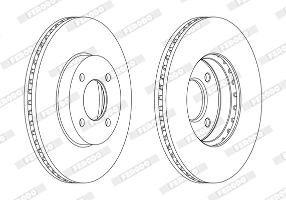 Disc frana FERODO DDF2068C