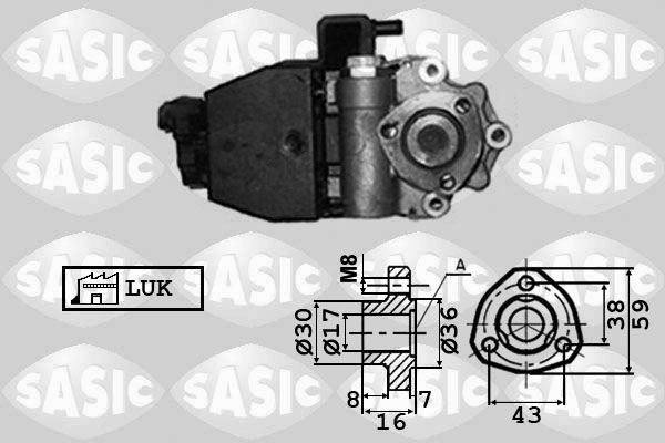 Pompa hydrauliczna, układ kierowniczy SASIC 7076032
