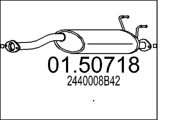 Tłumik środkowy MTS 01.50718