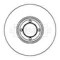 Tarcza hamulcowa BORG & BECK BBD4240