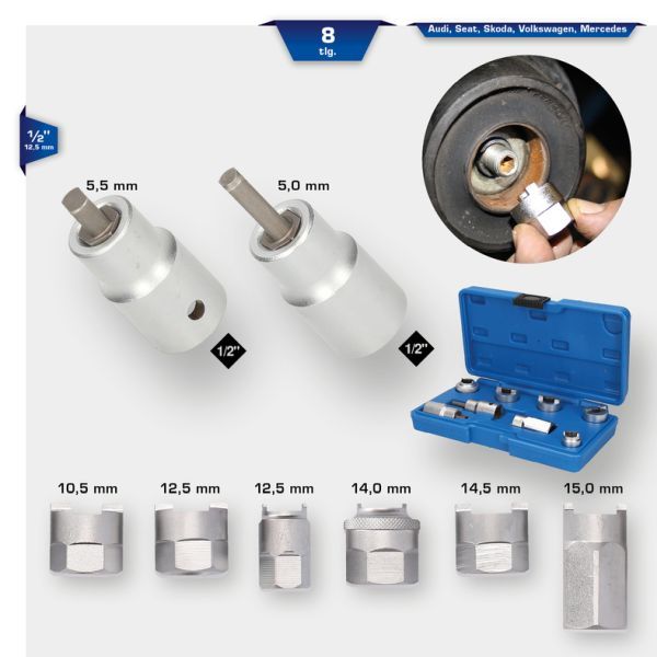 Set scule montat, telescop suspensie BRILLIANT TOOLS BT651000