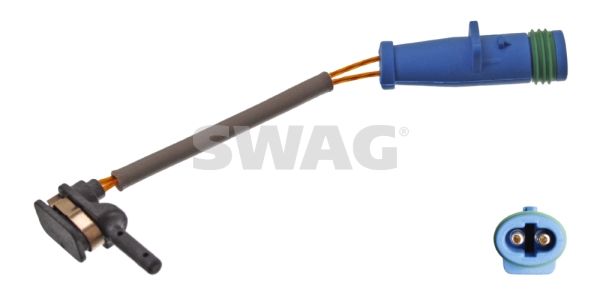 Styk ostrzegawczy, zużycie okładzin hamulcowych SWAG 10 93 9247