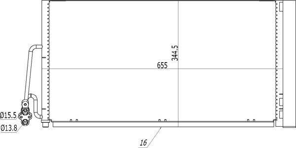 Skraplacz, klimatyzacja HART 614 533