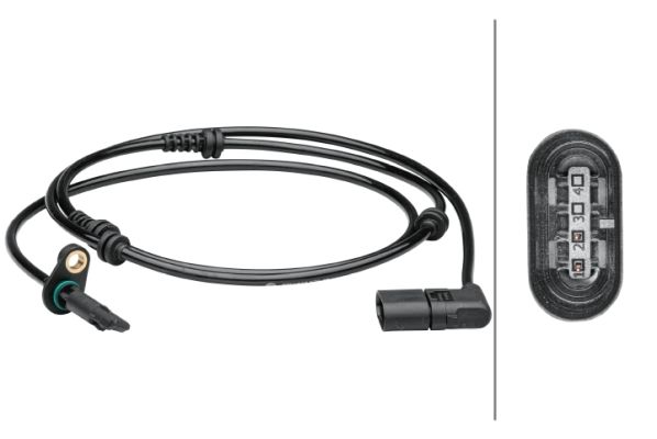 Czujnik, prędkość obrotowa koła HELLA 6PU 012 679-461