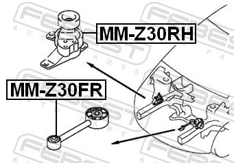 Levně Zavěšení motoru FEBEST MM-Z30FR