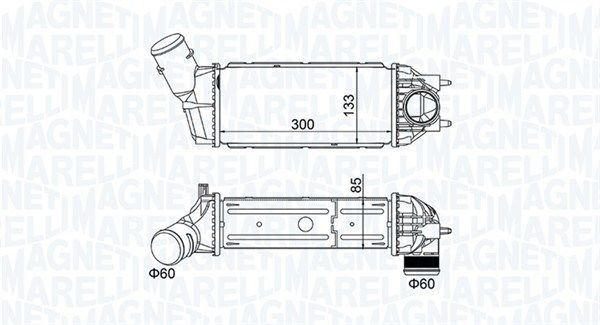 Chłodnica powietrza doładowującego MAGNETI MARELLI 351319205130