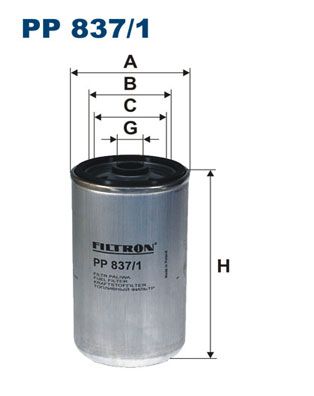Palivový filtr FILTRON PP 837/1