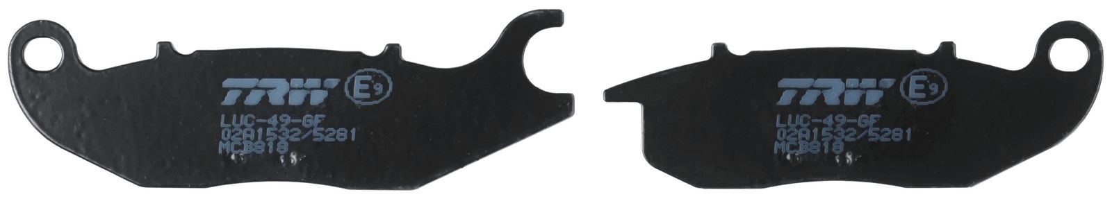 set placute frana,frana disc TRW Organic Allround MCB818