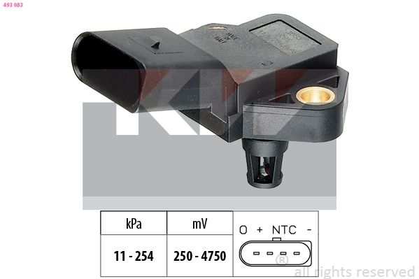 Snímač barometrického tlaku vzduchu KW 493 083