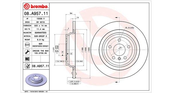 Tarcza hamulcowa MAGNETI MARELLI 360406120001