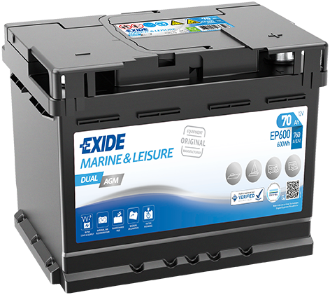 Baterie de pornire EXIDE DUAL AGM EP500