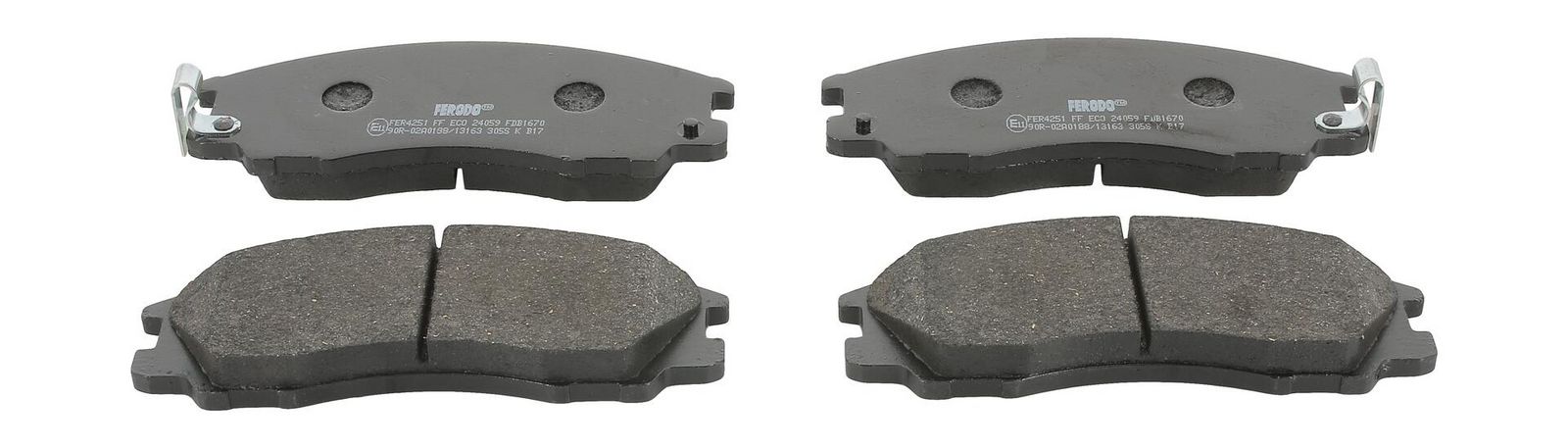 set placute frana,frana disc FERODO PREMIER ECO FRICTION FDB1670