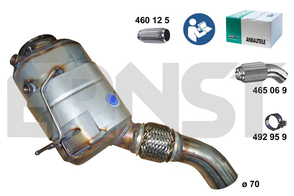 Filtru funingine/particule, sist.de esapament ERNST 920131