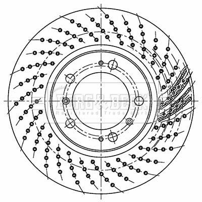 Tarcza hamulcowa BORG & BECK BBD5763S
