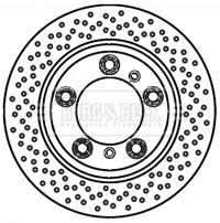Tarcza hamulcowa BORG & BECK BBD5191