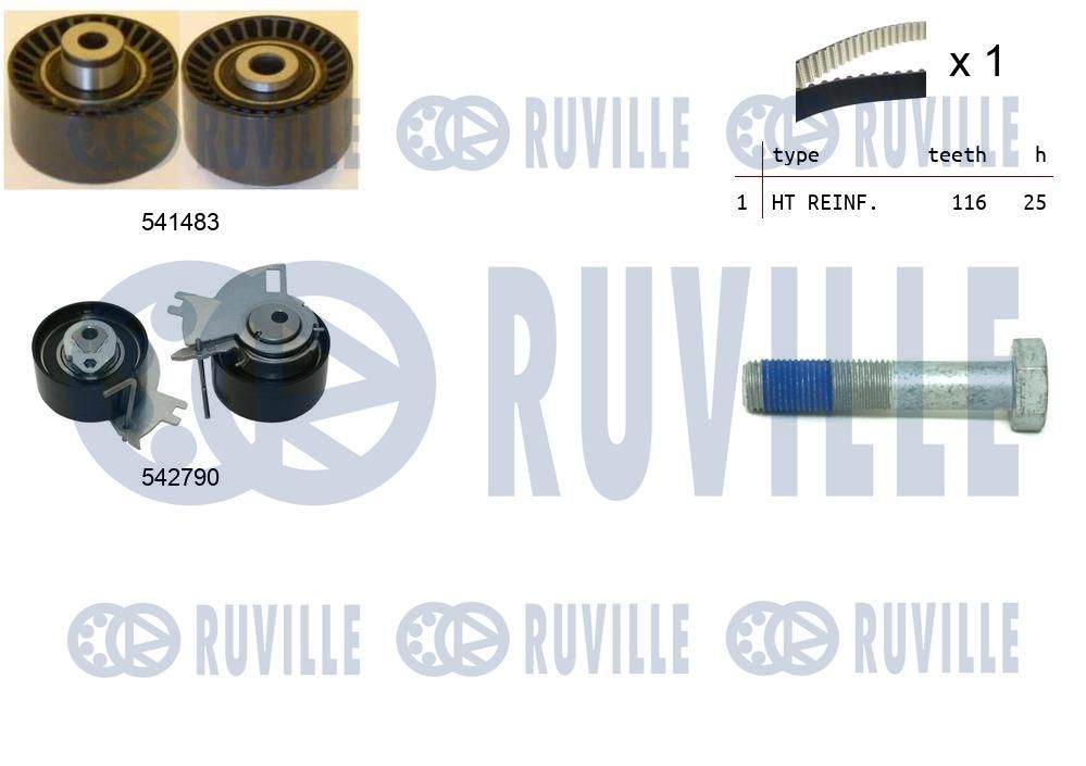 Zestaw paska rozrządu RUVILLE 550427