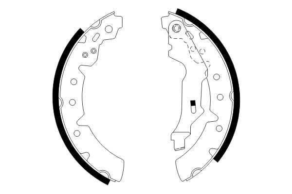 Zestaw szczęk hamulcowych BOSCH 0 986 487 586