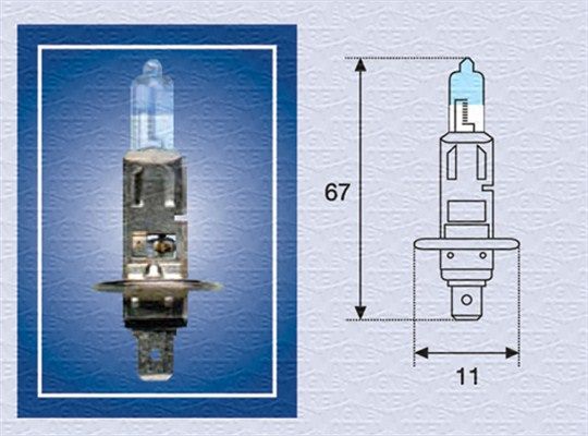 Zarovka, dalkovy svetlomet MAGNETI MARELLI 002587100000