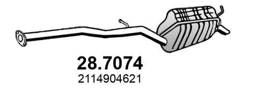 Tłumik końcowy ASSO 28.7074