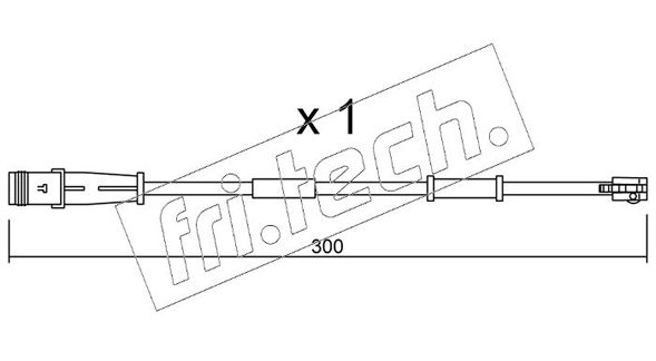 Styk ostrzegawczy, zużycie okładzin hamulcowych FRI.TECH. SU.320