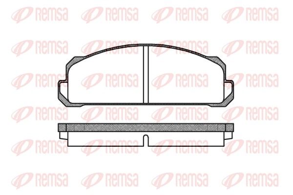 Zestaw klocków hamulcowych, hamulce tarczowe REMSA 0022.40