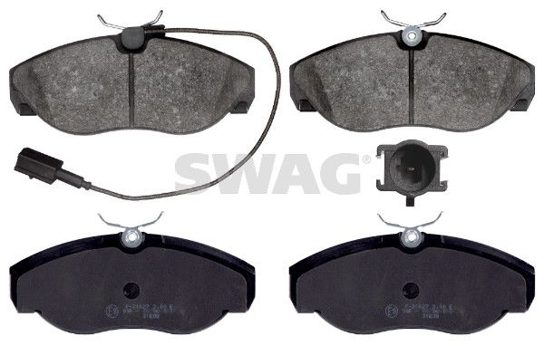 Sada brzdových destiček, kotoučová brzda SWAG 70 91 6391