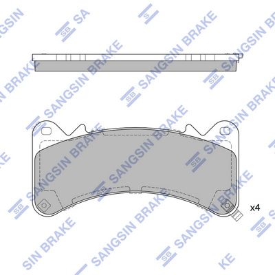 set placute frana,frana disc HI-Q SP4115
