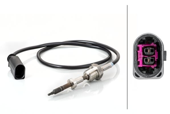 Senzor, temperatura gaze evacuare HELLA 6PT 014 494-731