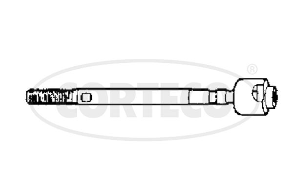 Połączenie osiowe, drążek kierowniczy poprzeczny CORTECO 49400158